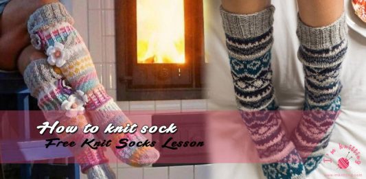 How to knit sock