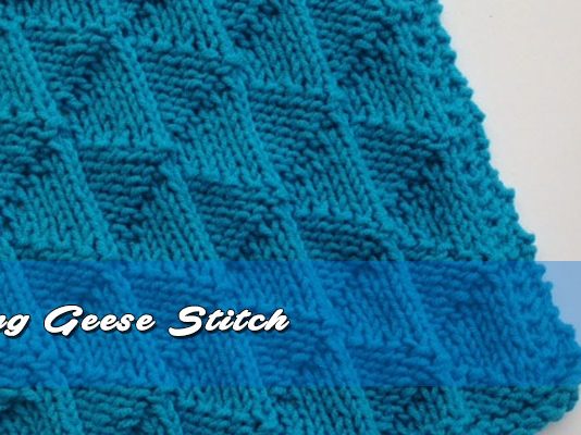 How to knit Flying Geese Stitch