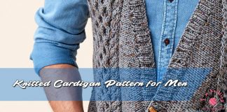 Knitted Cardigan Pattern for men
