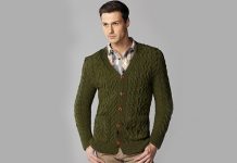 Fitted Cardigan Knitting Pattern for Men