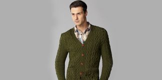 Fitted Cardigan Knitting Pattern for Men