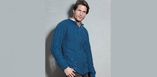 Free Classic Men’s Cardigan Knitting Pattern