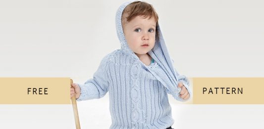 Free Hooded Sweater Knitting Pattern for beginners