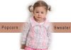 Popcorn Sweater Pattern for girls
