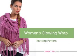 How to knit women's wrap