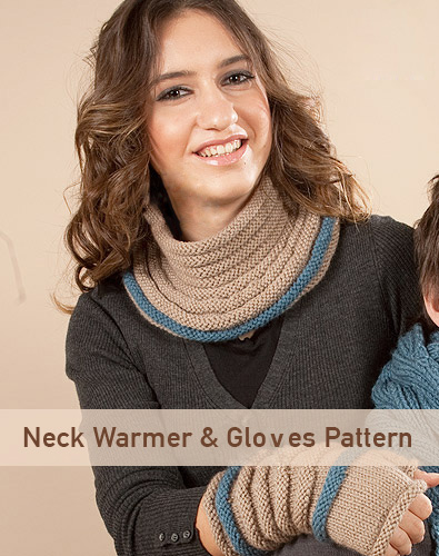 Easy Neck Warmer and Gloves Knitting Patterns For Beginners. How to knit neck warmer? This instructions can help you!