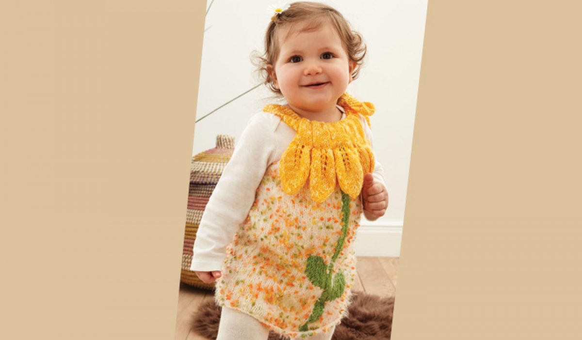 free hand knitted baby dress patterns