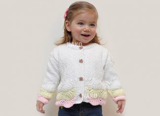 Free knit jacket for kids