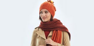 Women's Knit Scarf and Hat Free Pattern