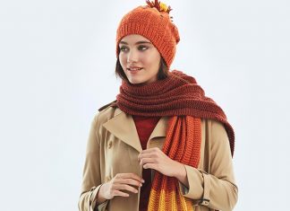 Women's Knit Scarf and Hat Free Pattern