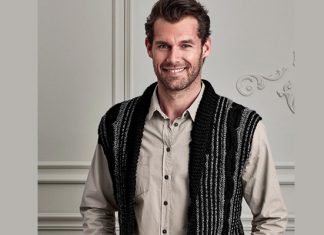 Men's Cable Knit Cardigan Free Pattern